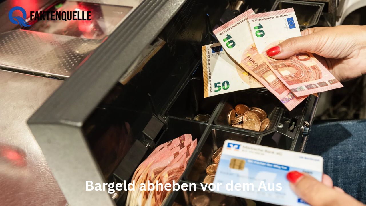 Bargeld abheben vor dem Aus